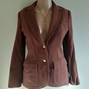 Elegant Vintage The Villager Rustish Brown Equestrian LookFitted Blazer 2/4